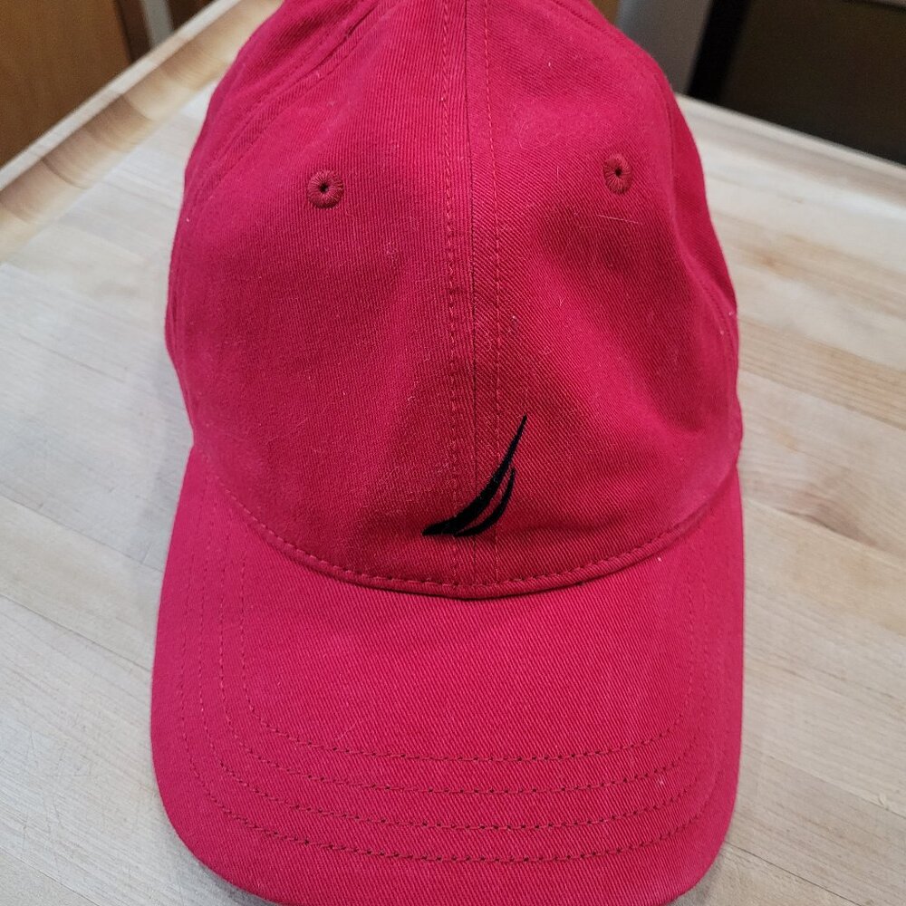 Red Cotton Nautica Baseball Cap